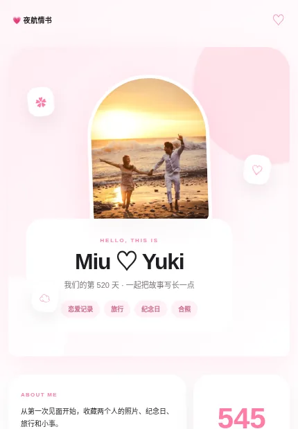 夜航情书 模板预览