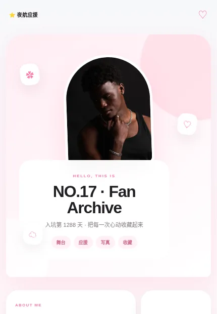 夜航应援 模板预览