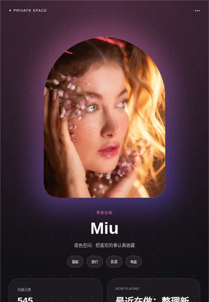 午夜莓果 模板预览